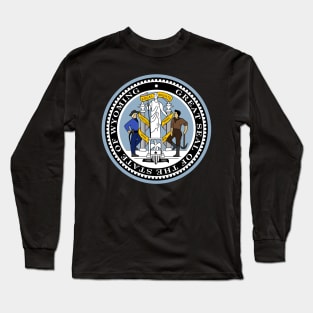 Wyoming Coat of Arms Long Sleeve T-Shirt